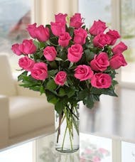 Hot Pink Roses by Allen's Flowers