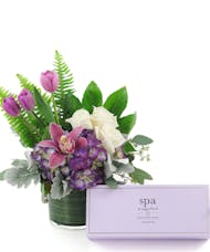 Spa Day Bento Box + Flowers