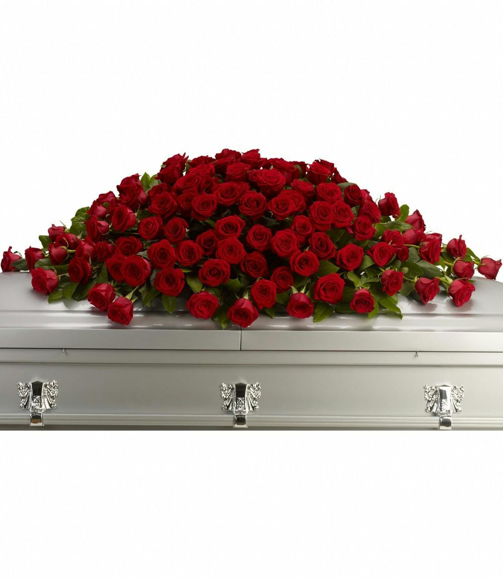 Blanket Of Roses Casket Spray