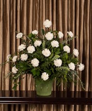 White Carnations Mache Tribute