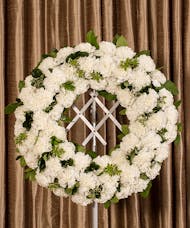 White Carnations Wreath