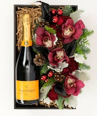 Champagne & Holiday Flowers