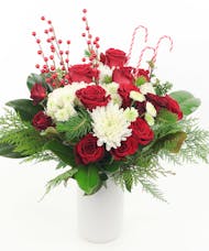 Cali Christmas - DOUBLE THE FLOWERS in White Vase