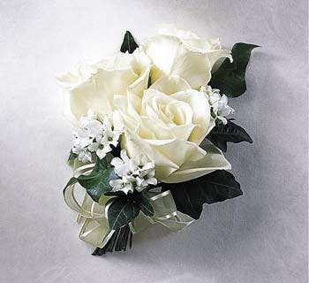 black and white corsages for prom